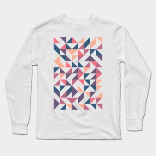 Creative Geometric Colourful Triangle Pattern #4 Long Sleeve T-Shirt